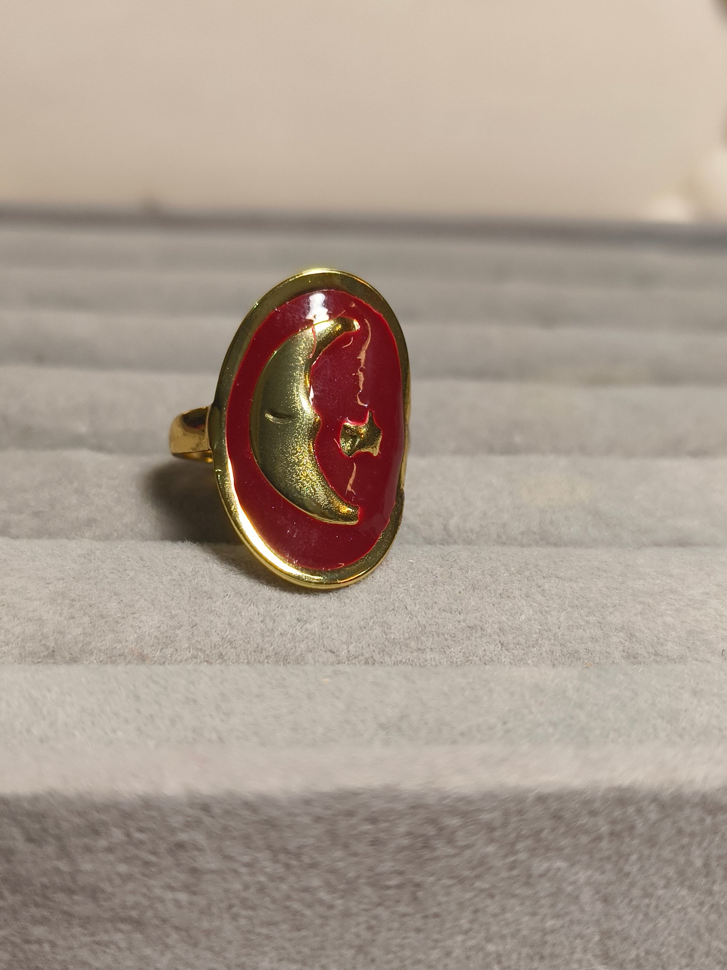 Celestial Moon Ring for Women