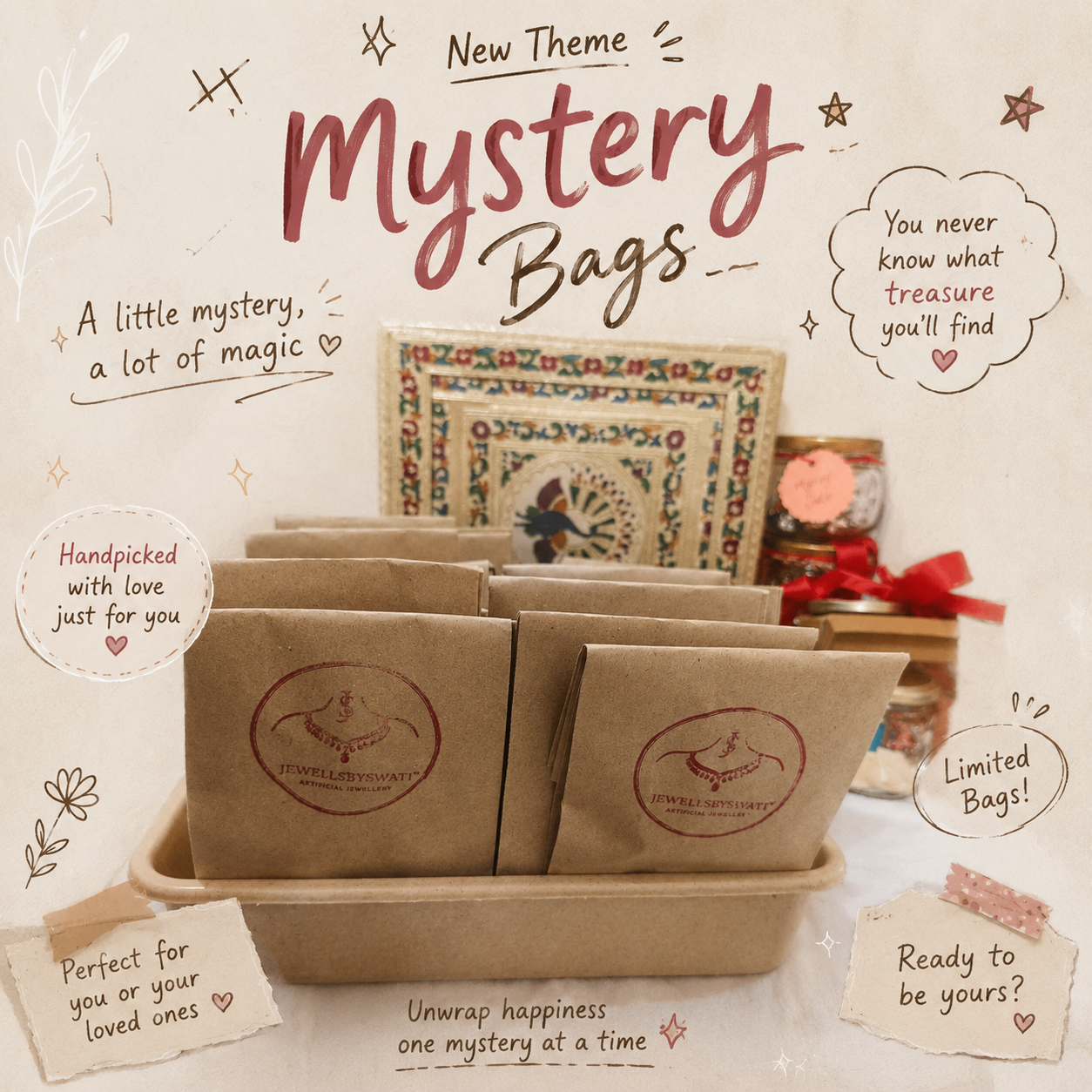 ✨ 5 Mystery Bags – Surprise Accessories Combo ✨