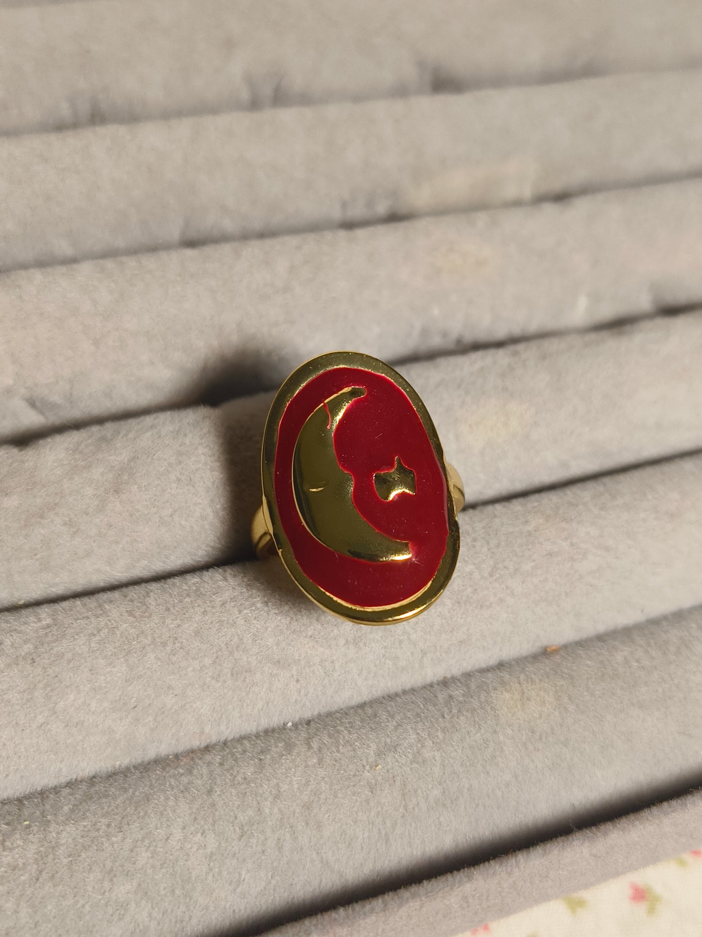 Celestial Moon Ring for Women