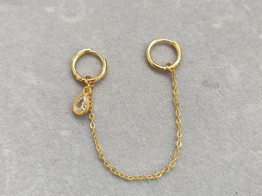 Dangler hoop with chain stackable|EC 12