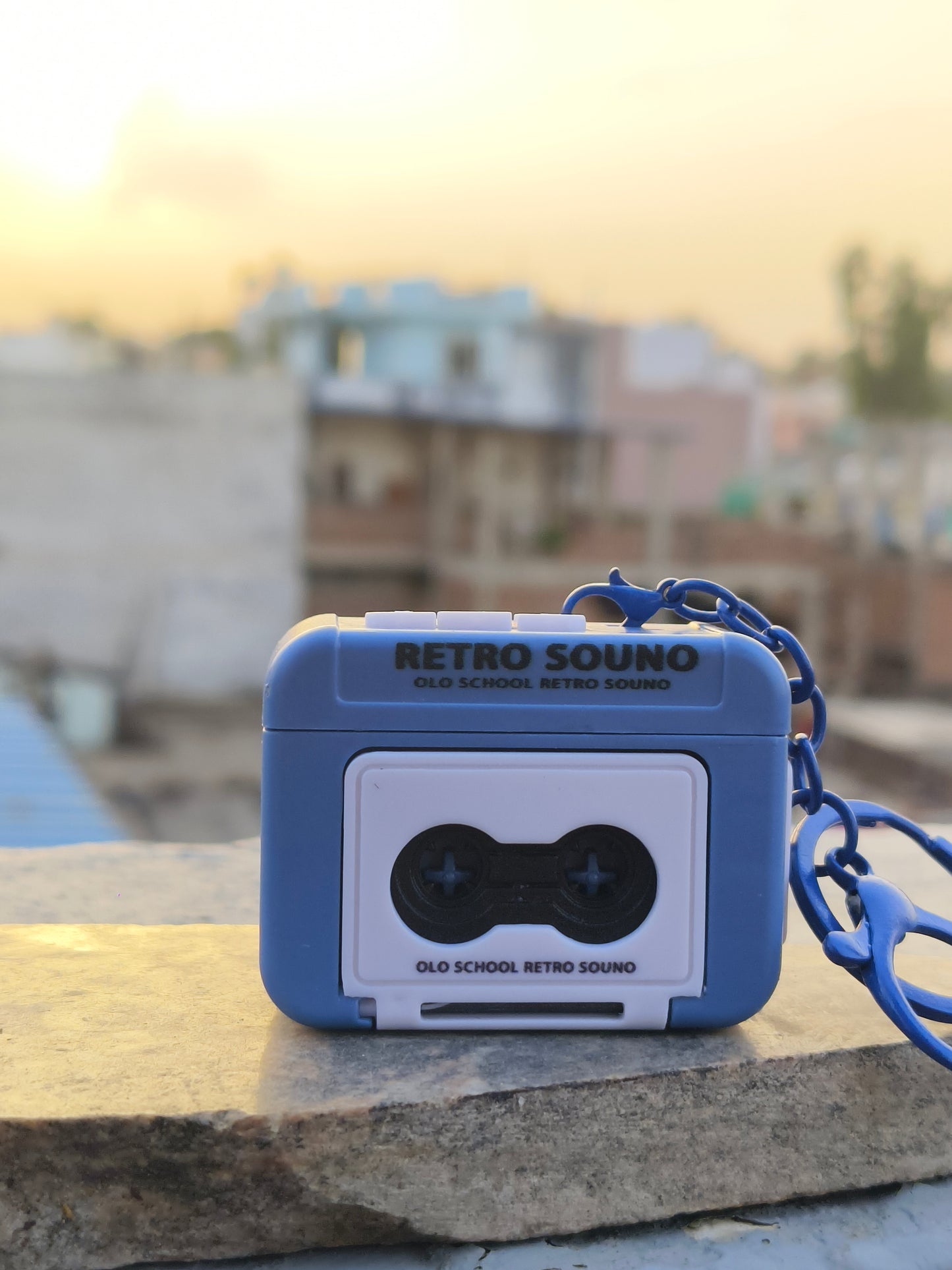Retro voice recorder keychain 📼