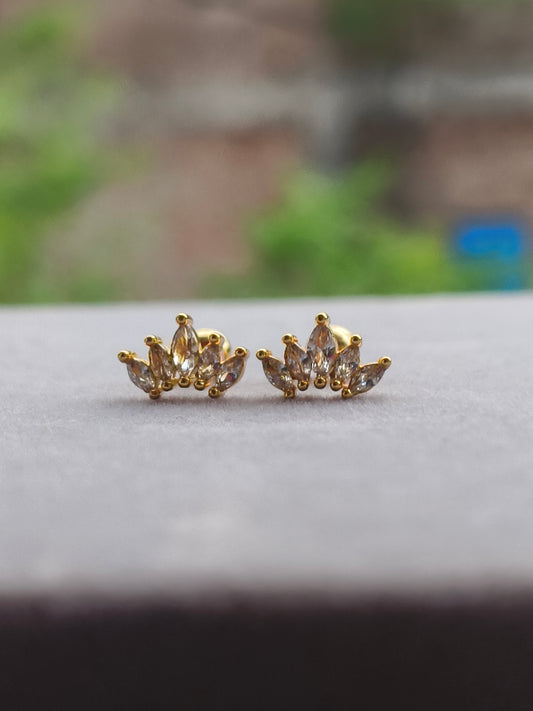 Ball back Crown Studs |BB54