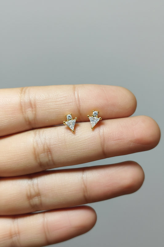Tringle stone Ball back studs (Pair)