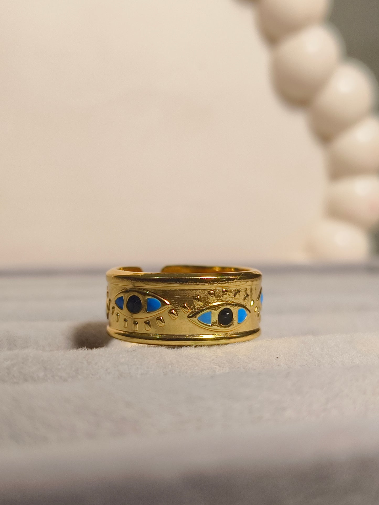 Evil Eye Anti-Tarnish Waterproof Band Ring 🧿✨