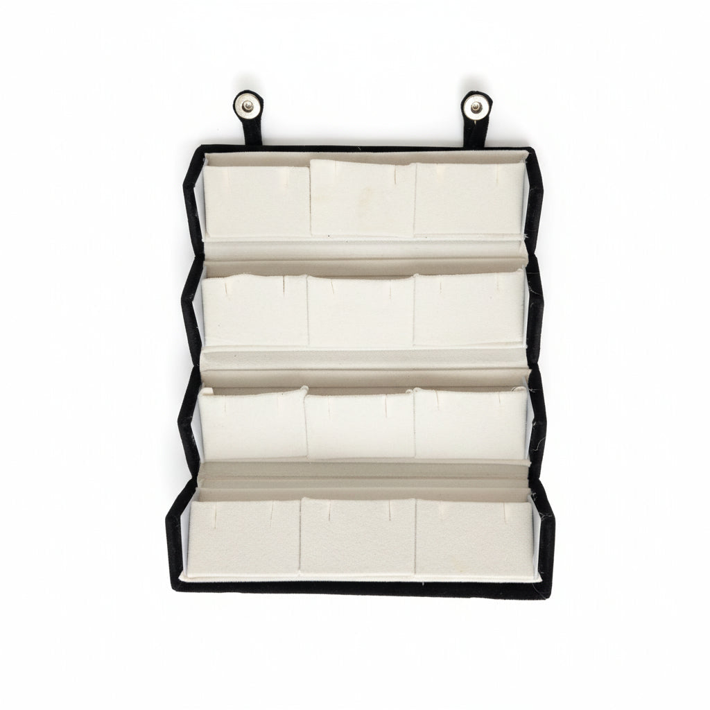 Velvet Earring Box for 12 Pairs | Jewellery Organiser | JEWELLSBYSWATI