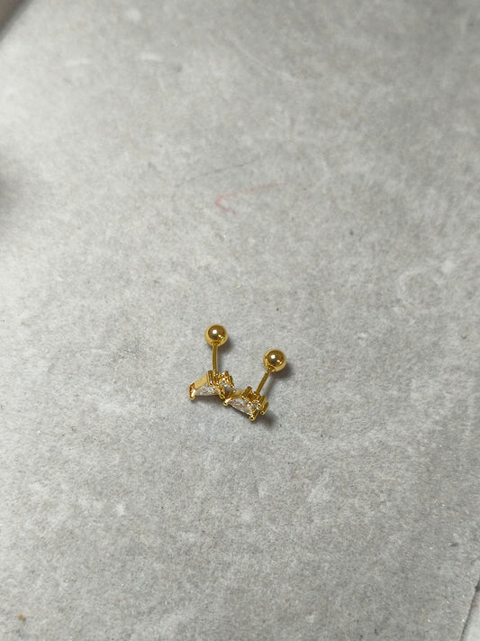 Tringle stone Ball back studs (Pair)
