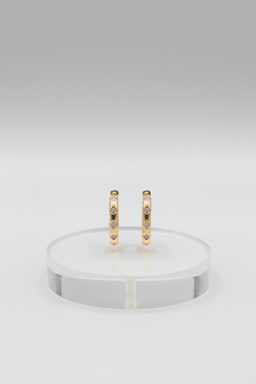 Classy Square Hoops for loob piercing