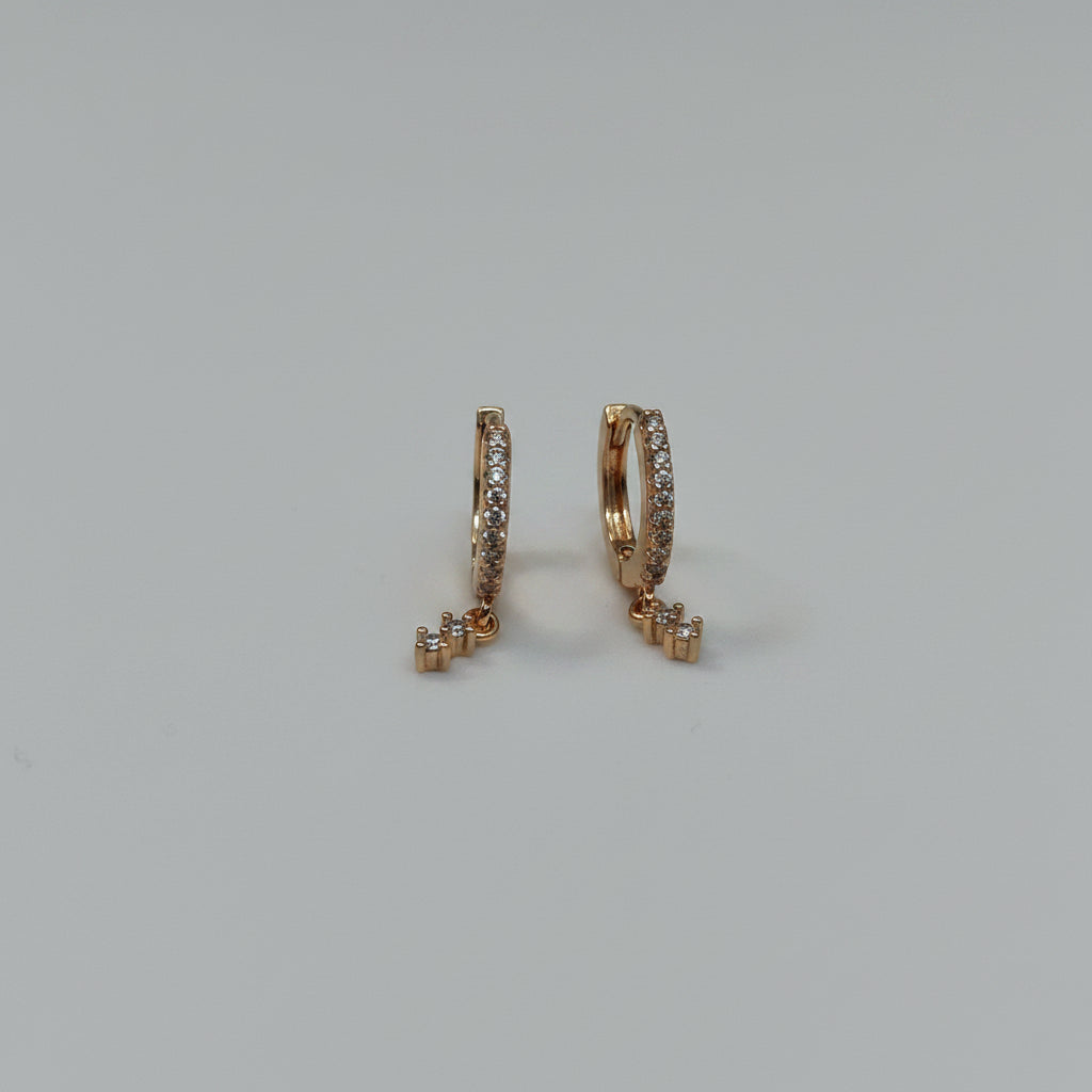 AD Dangler hoop for lobe piercing
