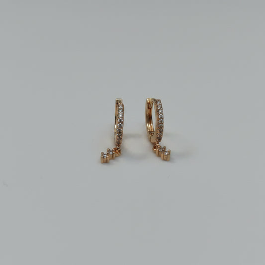 AD Dangler hoop for lobe piercing