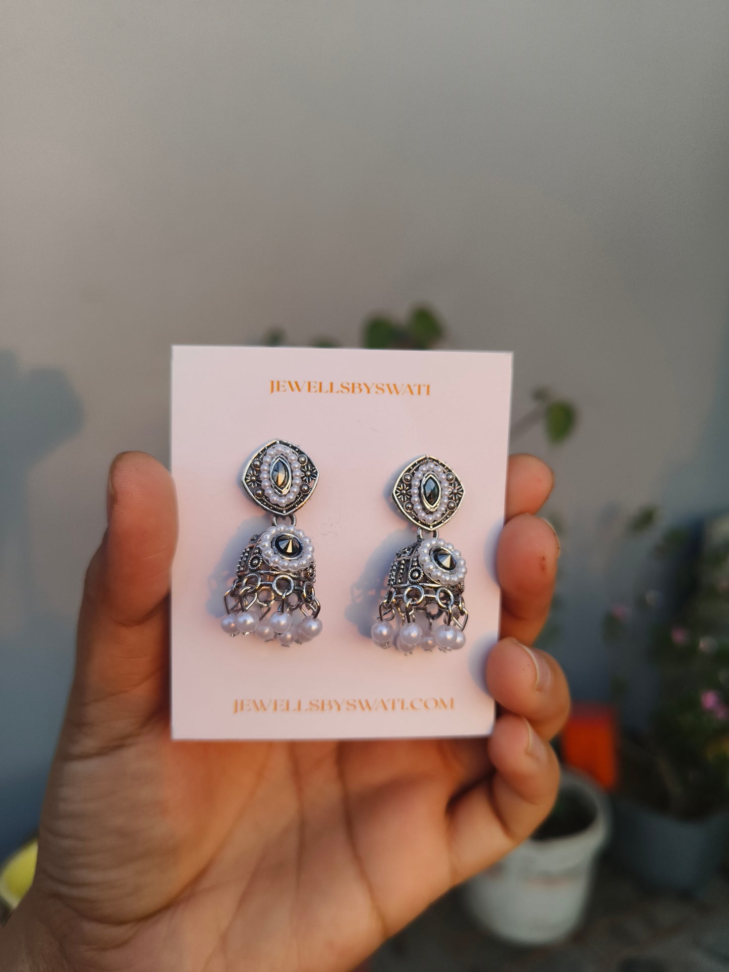 Combo of 7 Oxidized Silver Earrings Set for Women