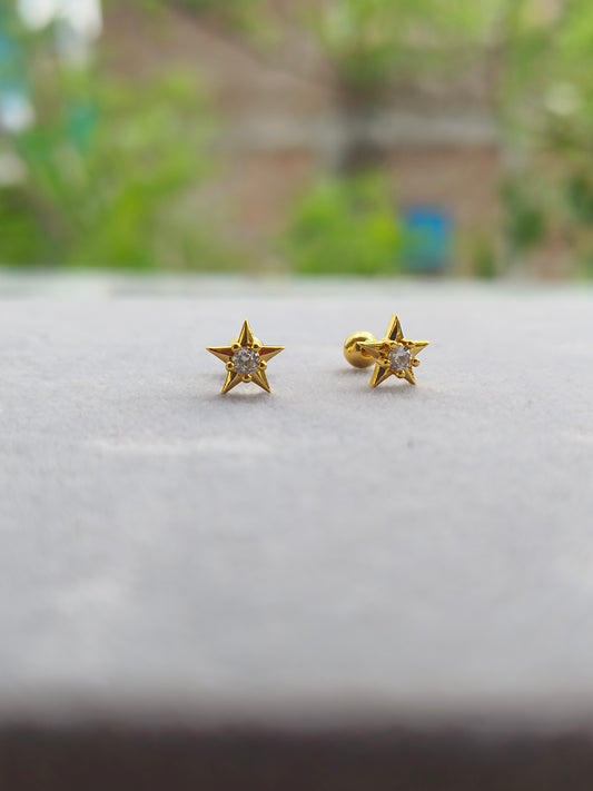 Ball Back Star Studs |BB34